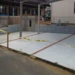 駐車場とアプローチ工事